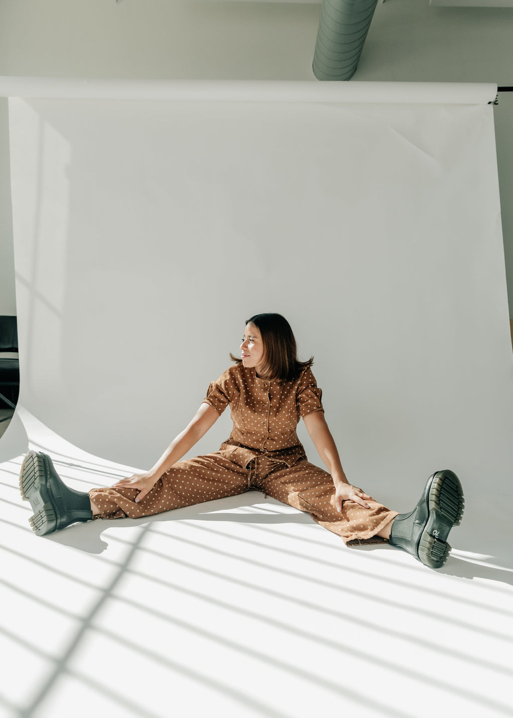 Brown Polka Dot Set