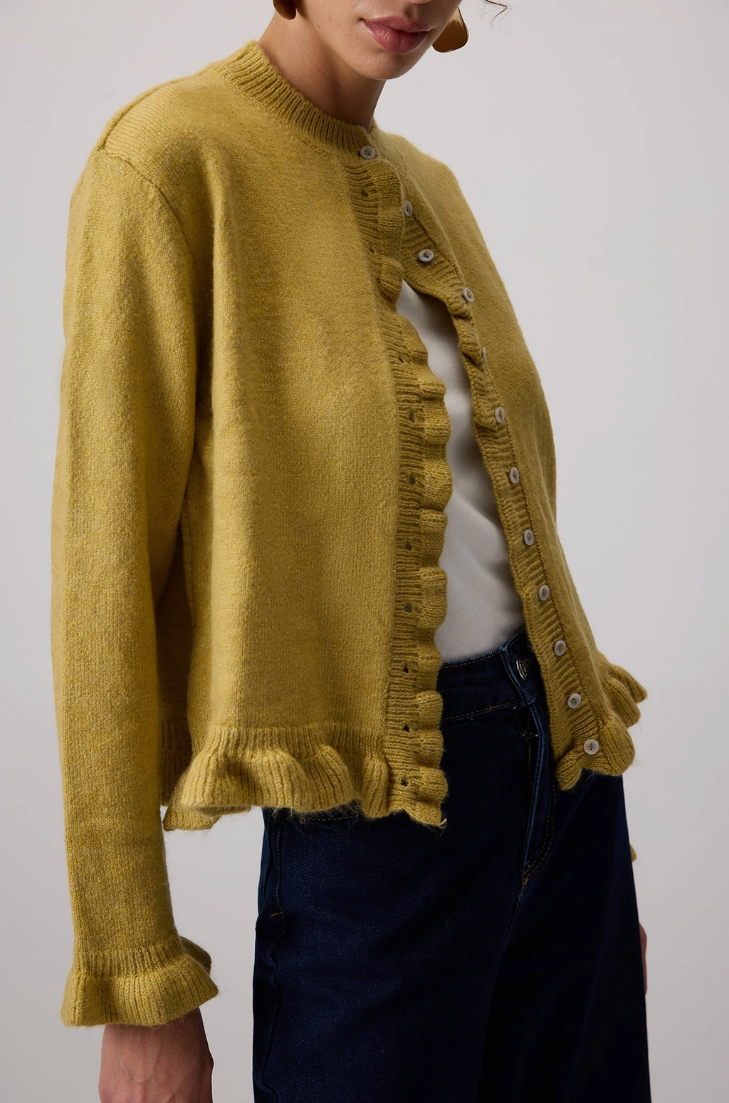 Mustard Knit Cardigan