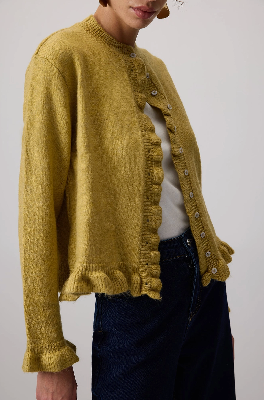 Mustard Knit Cardigan
