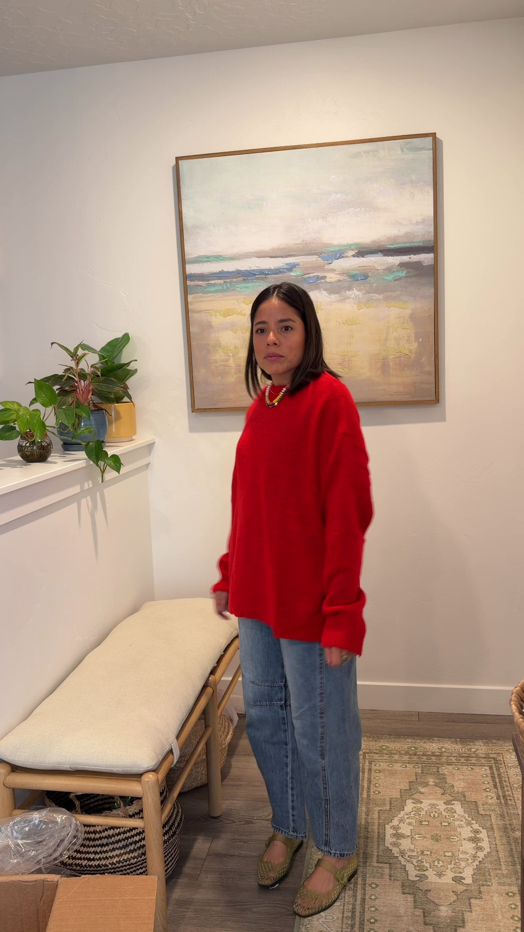 Red Cozy Sweater