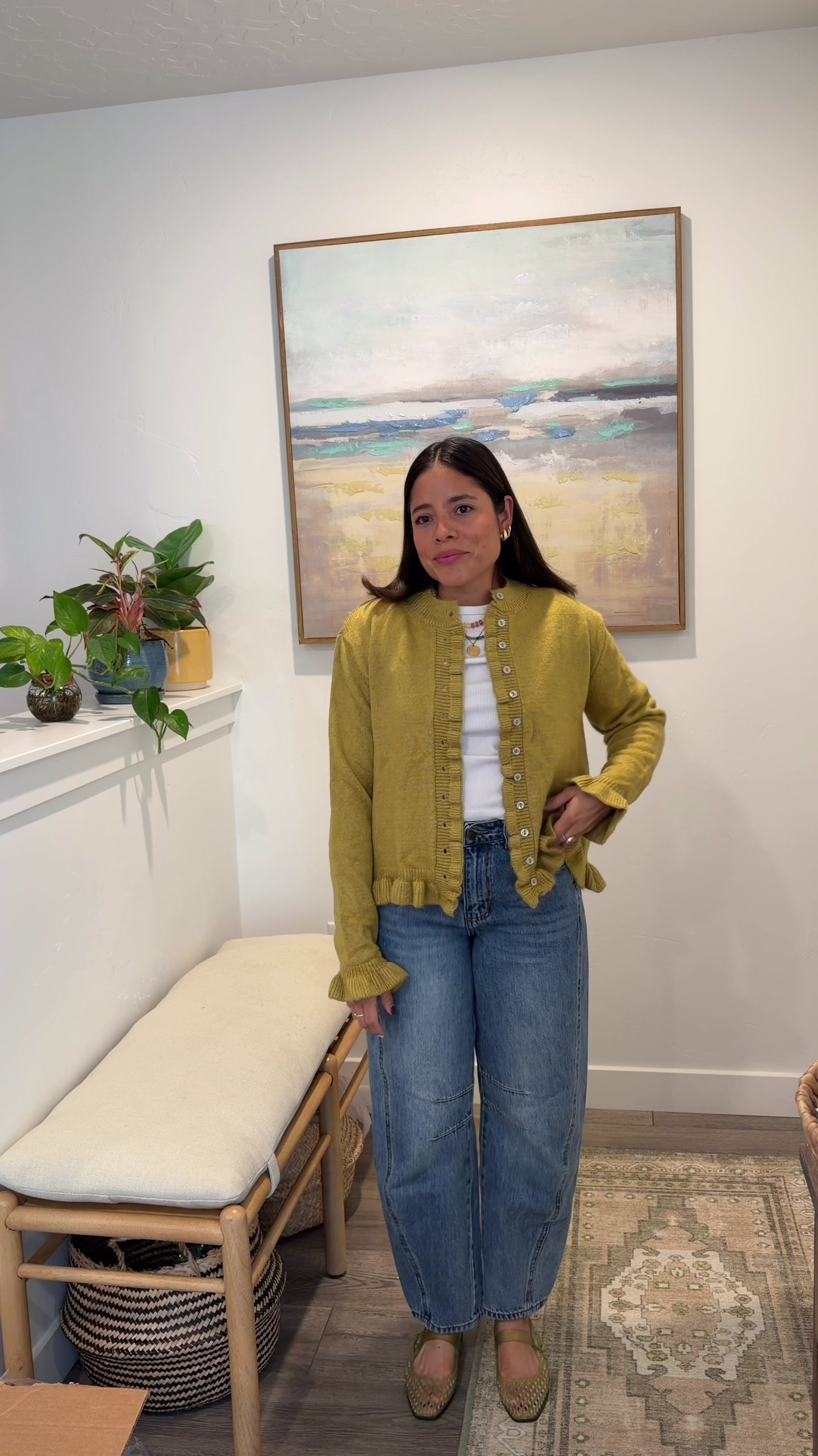 Mustard Knit Cardigan