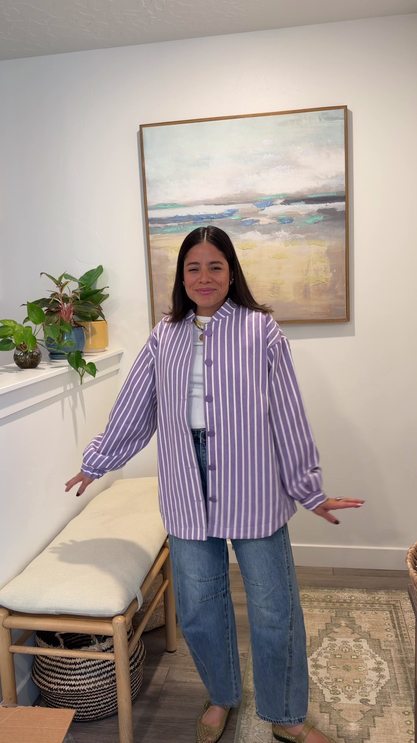 Lavender Lines Jacket